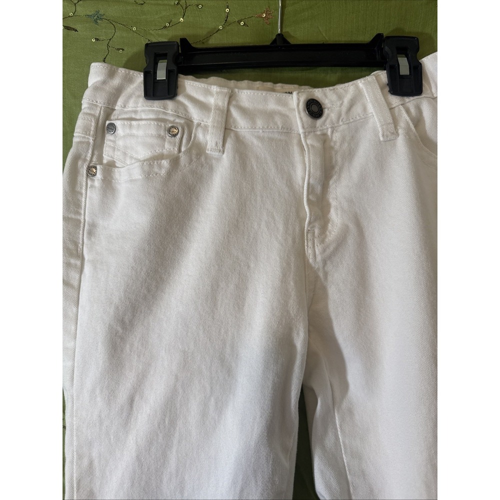 Canyon River Blues Women's Cropped Jeans White travel vaction cotton blend 6 - Picture 2 of 5
